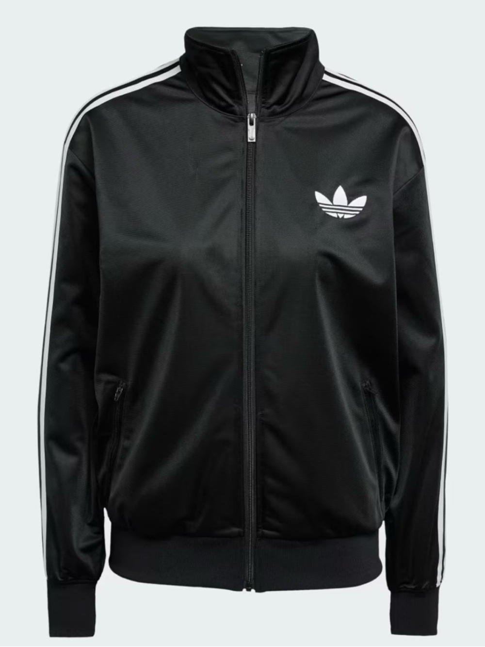 adidas Originals Black Track Bomber Jacket with White Stripes NWT - Picture 3 of 7